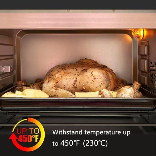 Acrux7 Nonstick 9x13 Baking Pan Set - 4 Pack Carbon Steel Quarter Sheet Trays for Oven Cooking