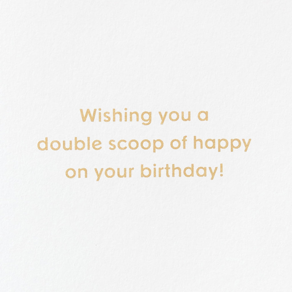 Papyrus Birthday Card (Double Scoop)
