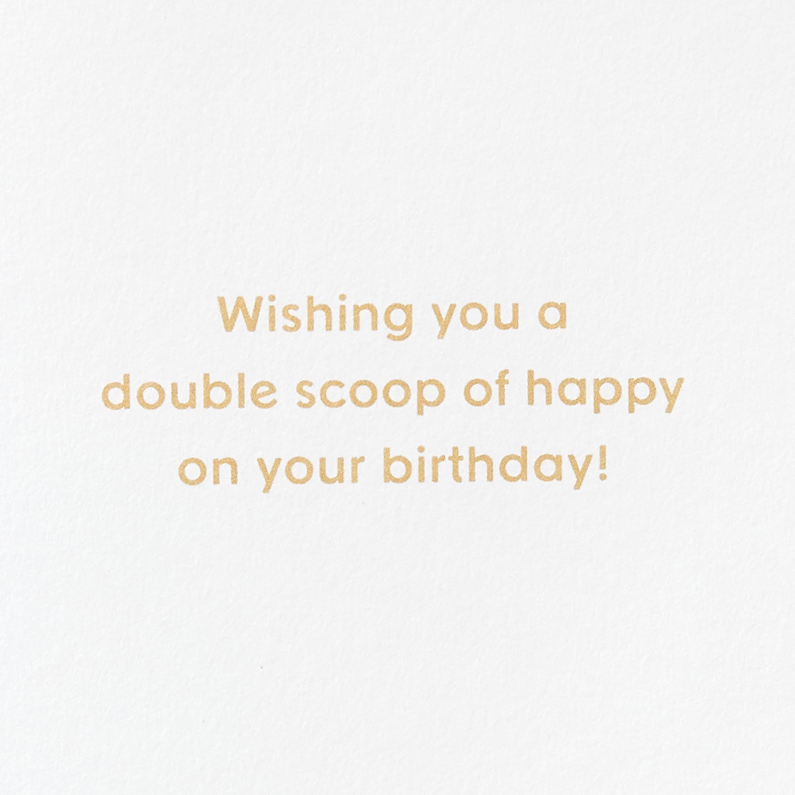 Papyrus Birthday Card (Double Scoop)