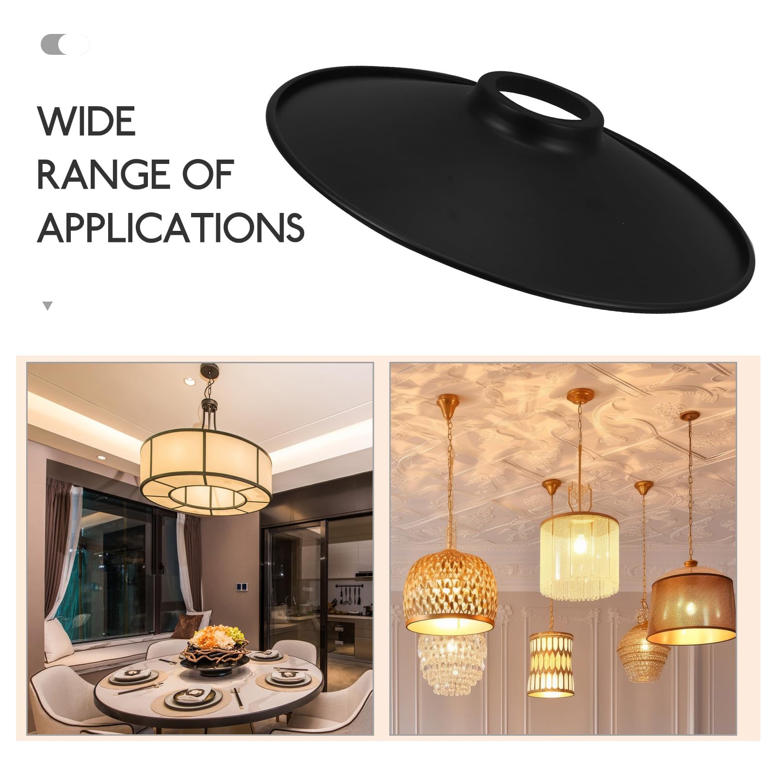 Luxshiny Retro Metal Lamp Shade 8.54In Vintage Cone Table Lamp Cover Replacement for Floor Pendant Desk Lamps Indoor Lighting Decor