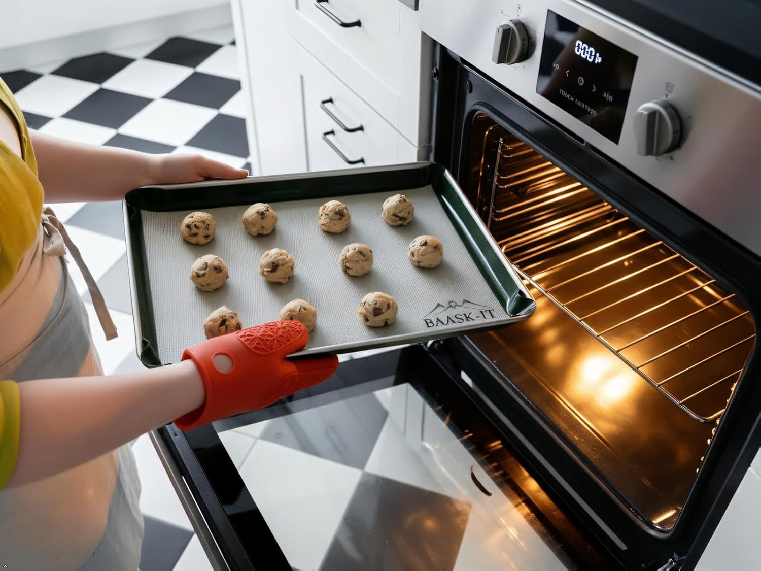 Silicone Baking Mats Set - 3 Non-Stick Reusable Oven Liners | Parchment-Free (18" x 13" & 15" x 10")
