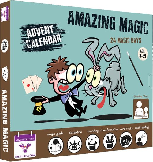 Advent Magic Countdown Calendar - 24 Easy Magic Tricks with Step-by-Step Guide | Perfect for Kids 8+