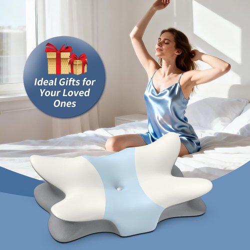 Cervical Pillow for Neck and Shoulder Pain Relief - Ergonomic Neck Pillow for Sleeping, Contour Memory Foam Pillows Side Sleeper Pillow for Neck Support, Bed Pillow for Side Back Stomach Sleepers