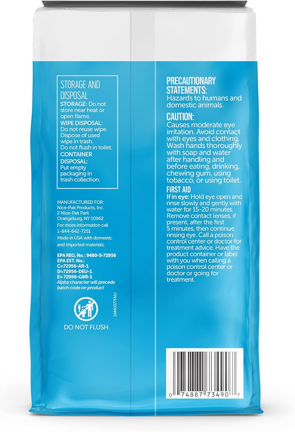 Nice 'N Clean Disinfecting Surface Wipes 304ct - Fresh Lemon Scent for Home & Kitchen Cleaning