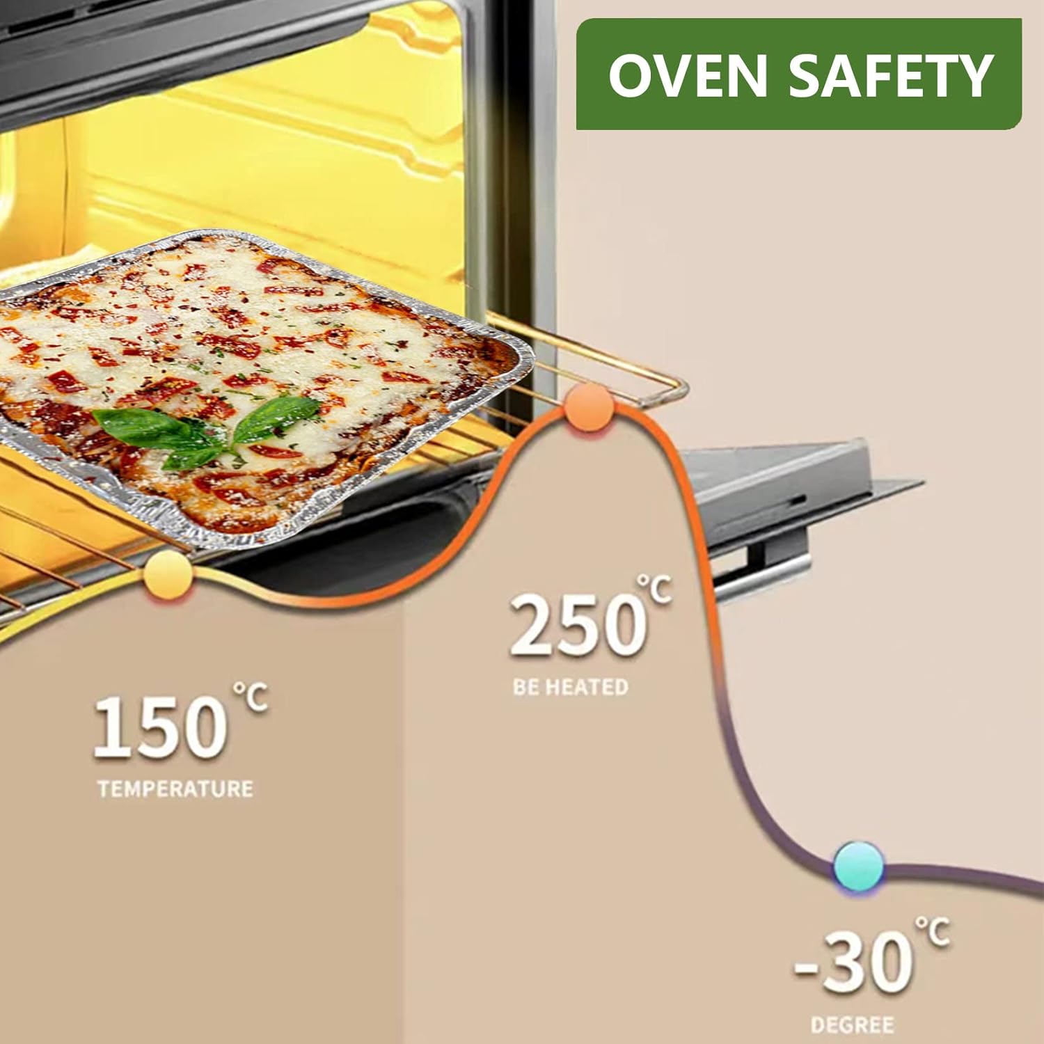 Aluminum Baking Pans by [Brand Name] - 30 Pack 8” x 8” Disposable Foil Containers with Lids | Heavy-Duty & Recyclable