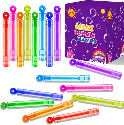 Bubbles Party Favors - Mini Bubble Wand Toys for Kids | 20-300 Pack for Goodie Bags & Outdoor Fun