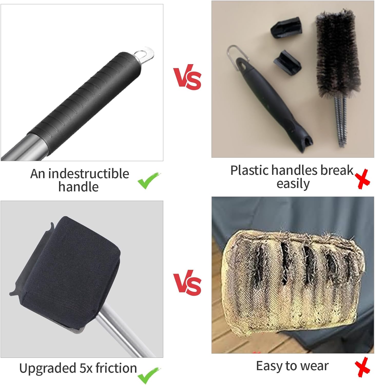 XUDAKAIXIN Grill Brush - Bristle-Free Steam Cleaner for Outdoor BBQ | Ultra Safe & Efficient Cleaning Tool
