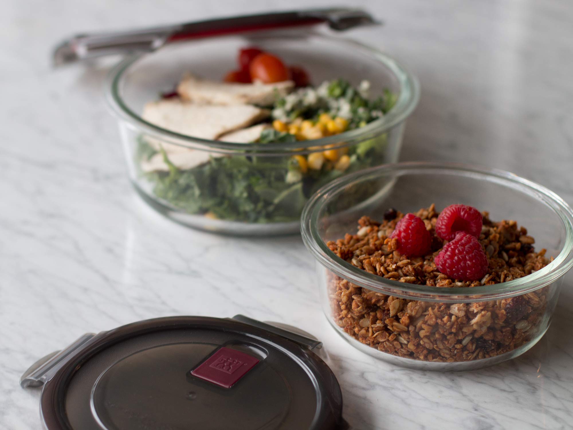 ZWILLING Gusto 0.6-Qt Round Food Storage Container, 600ml, Glass