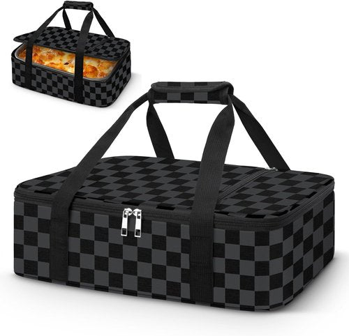 Coobiiya Insulated Casserole Carrier - Keeps Food Hot or Cold | Portable Tote for 9" x 13" Dishes