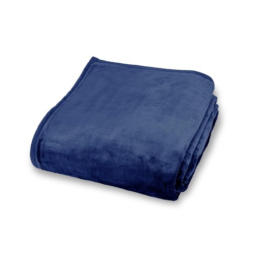 Northwest Ashford Home Cozy Oversized Family Throw Blanket, Navy 108 x 120 inches