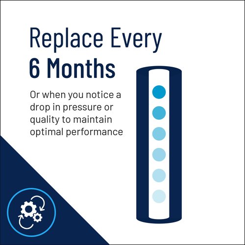 Pentair Pentek FloPlus-10BB Big Blue Carbon Water Filter, 10-Inch, Whole House Modified Molded Carbon Block Replacement Cartridge, 10" x 4.5", 0.5 Micron