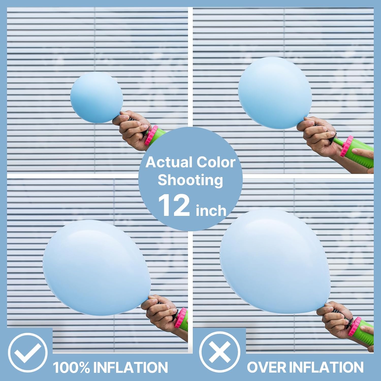 PartyWoo Baby Blue Balloon Arch Kit - 127pcs in Various Sizes for Graduation, Baby Shower & Gender Reveal Decor