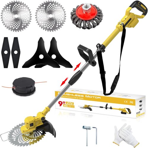 Dewalt 20V MAX Cordless Weed Wacker - 4-in-1 Electric Trimmer with 5 Blades for Lawn & Yard Care