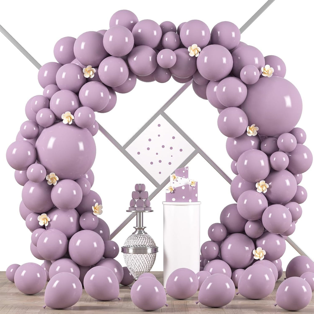 Voircoloria Lilac Balloon Garland Kit - 90 Pack of 5-18 Inch Balloons for Graduation, Wedding, and Birthday Celebrations