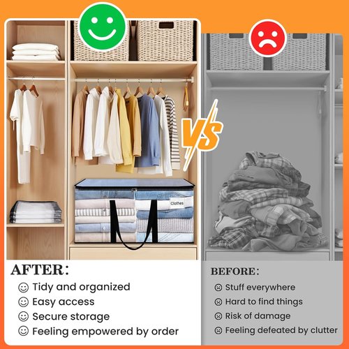 Extra Large Moving Bags by [Brand Name] - Heavy Duty Storage Tote with Strong Zippers & Handles | 93L, 8 Pack, Clear