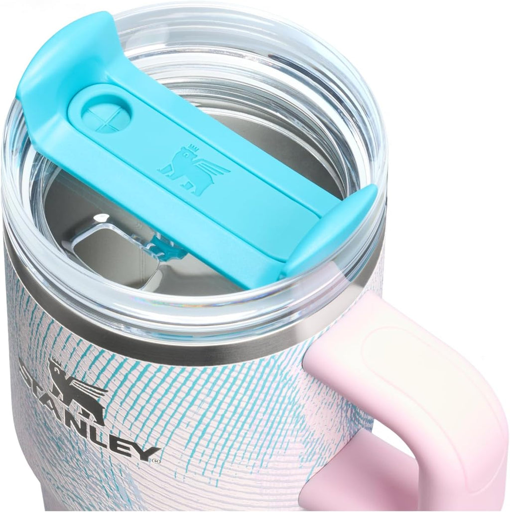STANLEY Quencher H2.0 Tumbler - 20 oz Insulated Stainless Steel with Handle & Straw | BPA-Free Sea Glass Plume