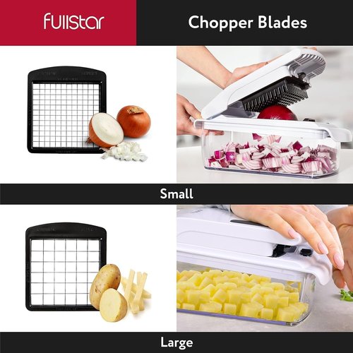 Fullstar Chopper & Mandoline Set - Versatile Kitchen Tool for Effortless Food Prep | Compact Design