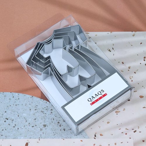 Romper Cookie Cutter Set - 5 inch, 4 inch, 3 inch, 2 inch - 4 Piece Baby Romper Onesie Cookie Cutters Shapes Molds - Stainless Steel