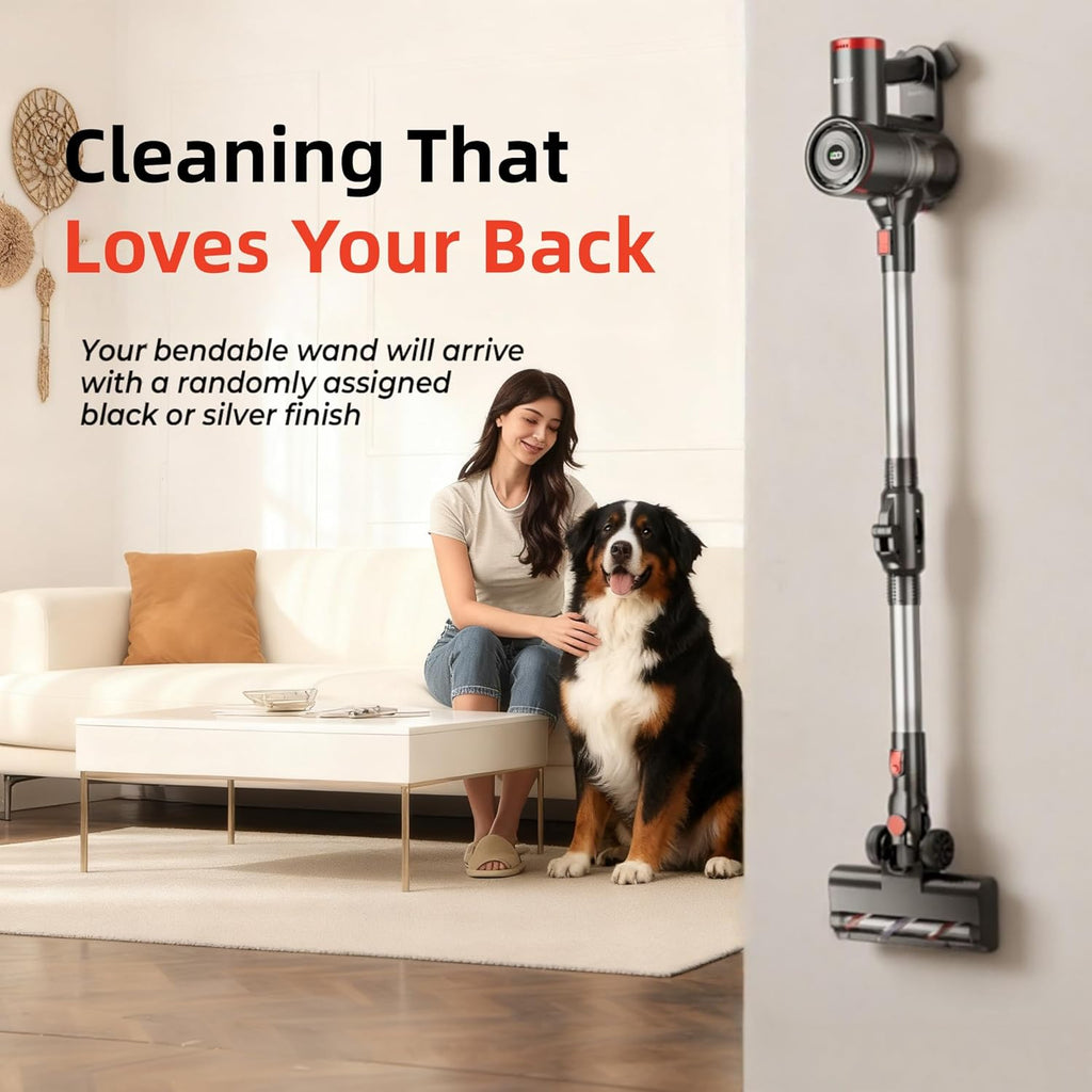 RONEAIR Cordless Vacuum Cleaner - Powerful 40Kpa Suction, Self-Standing Design | 45 Mins Runtime for Pet Hair & Hard Floors