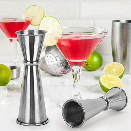 3 Pcs Jigger for Bartending, Double Cocktail Jigger 2 oz 1 oz Stainless Steel Measuring Cup