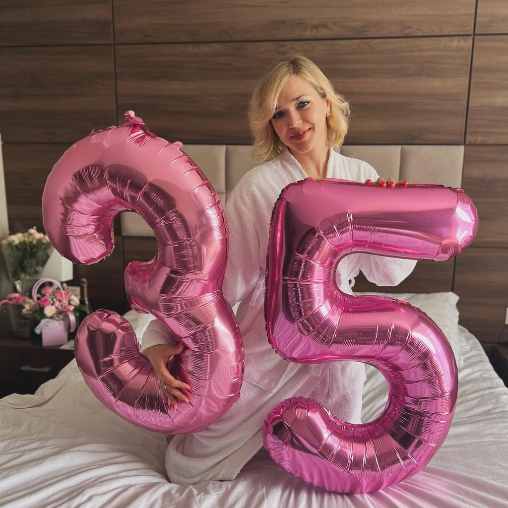 Pink Number Balloon - 40 Inch 0 Balloon | Perfect Birthday Decorations for Women