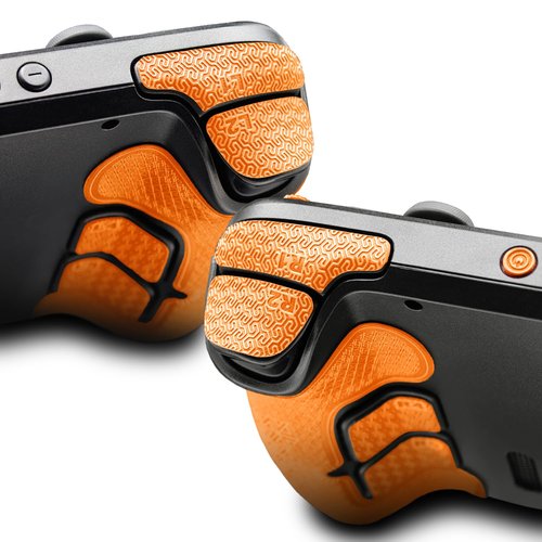 Luck&Link Controller Grip for Steam Deck OLED&LCD,Textured Skin kit,Anti-Skid Sweat-Absorbent Controllers Handle Grips, Buttons,Triggers,D-pad(Ultra-Bright Orange)