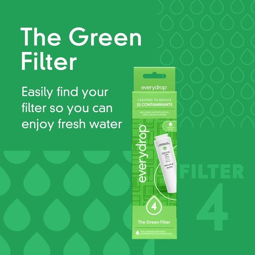 Everydrop® Ice and Water Refrigerator Filter 4 - EDR4RXD1 | Single-Pack for Clean, Fresh Water