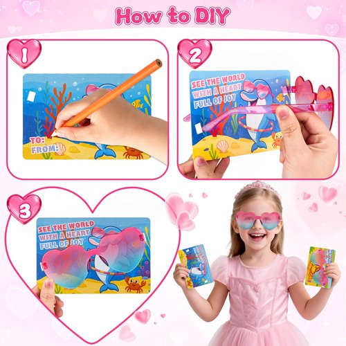 Amy&Benton 28 Pack Heart Glasses Party Favors for Kids 8-12 4-8 3-5, Goodie Bags Stuffers, Pinata Stuffers Fillers,Treasure Box Toys for Classroom Prizes,Carnival Prizes Birthday Bulk Holiday Supplies