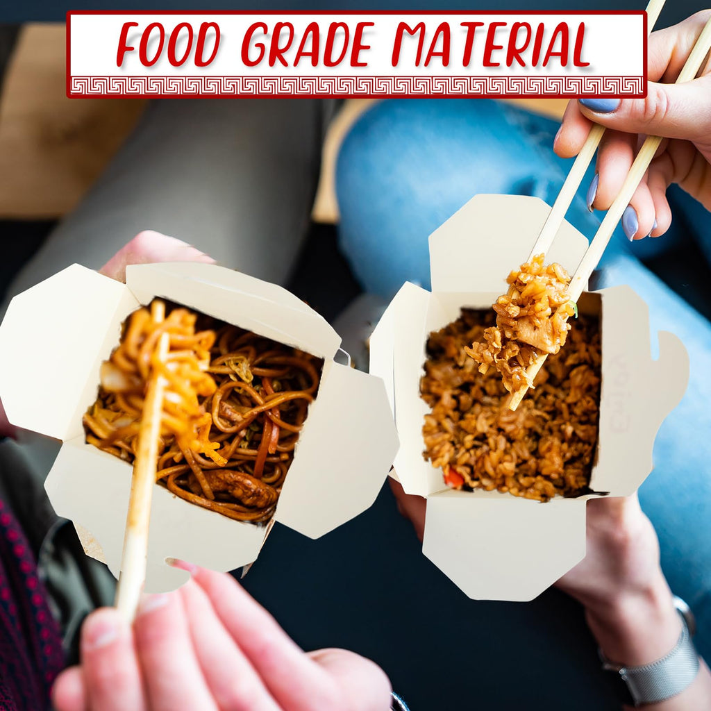 Nitial 150 Pcs 8 oz Chinese Take out Boxes Pagoda Take out Food Container Disposable Chinese Containers Food Boxes for Picnic, Restaurants, Asian Theme Party Favors Decorations