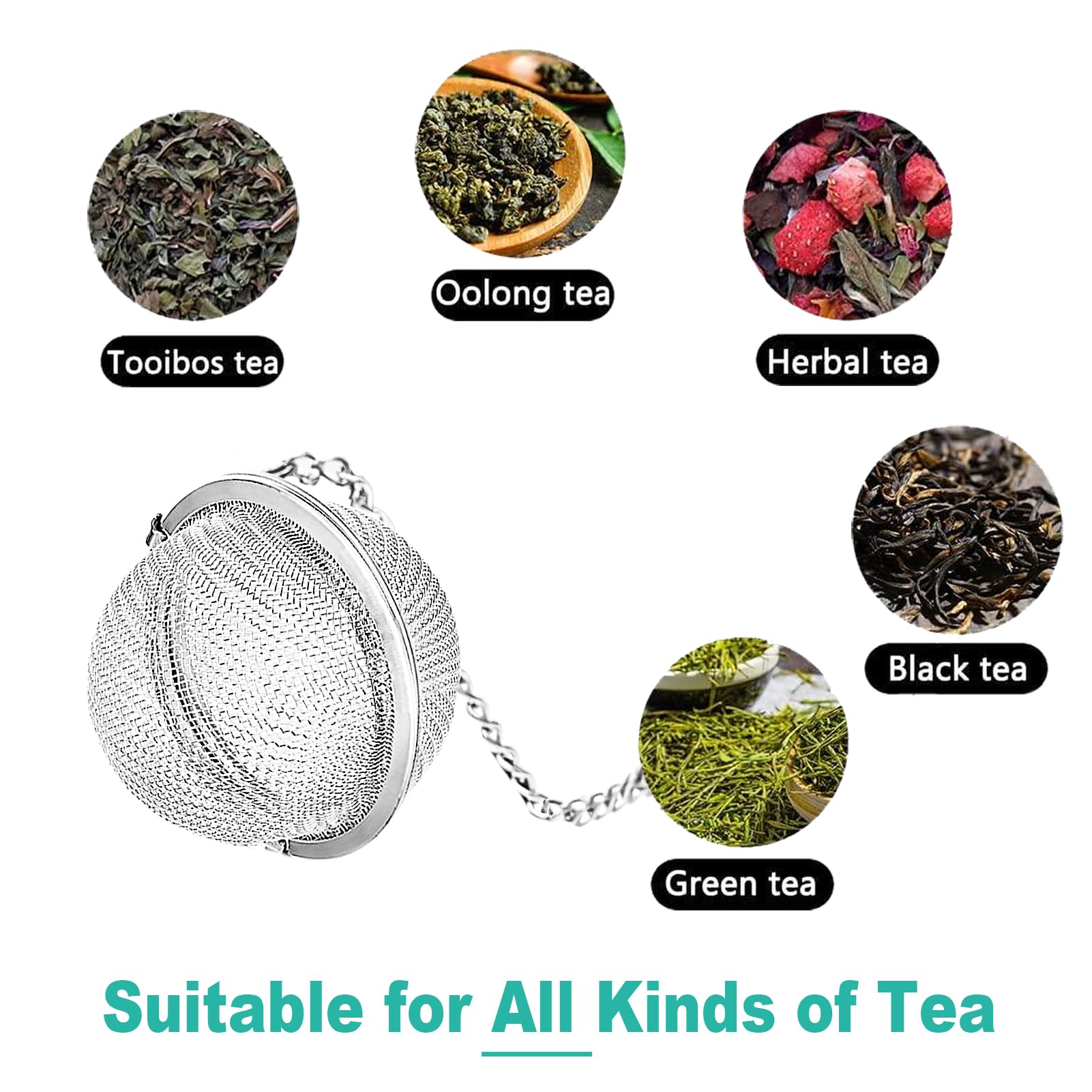 Tea Infuser Set with Dual Butterfly Pendants - NSTaygate Premium Tea Strainers for Loose Tea 304 Stainless Steel Tea Ball