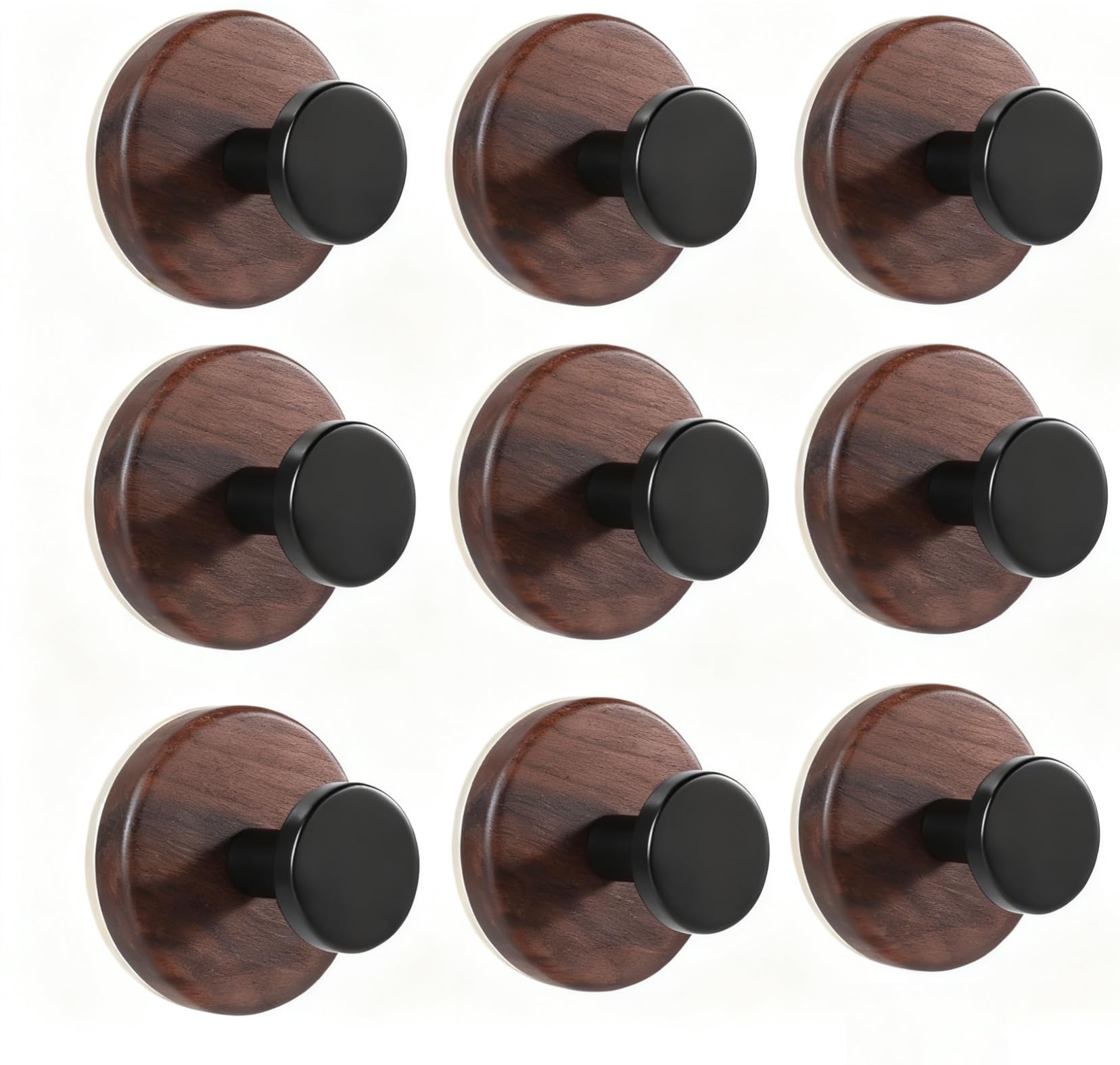 seebemxx Suction Cup Hooks for Shower, 9 PCS Waterproof Towel Hooks for Bathroom Window Glass Door Adhesive Hooks, Bath Robe Looafh Wreath Hooks for Hanging, No Drill Removable & Reusable