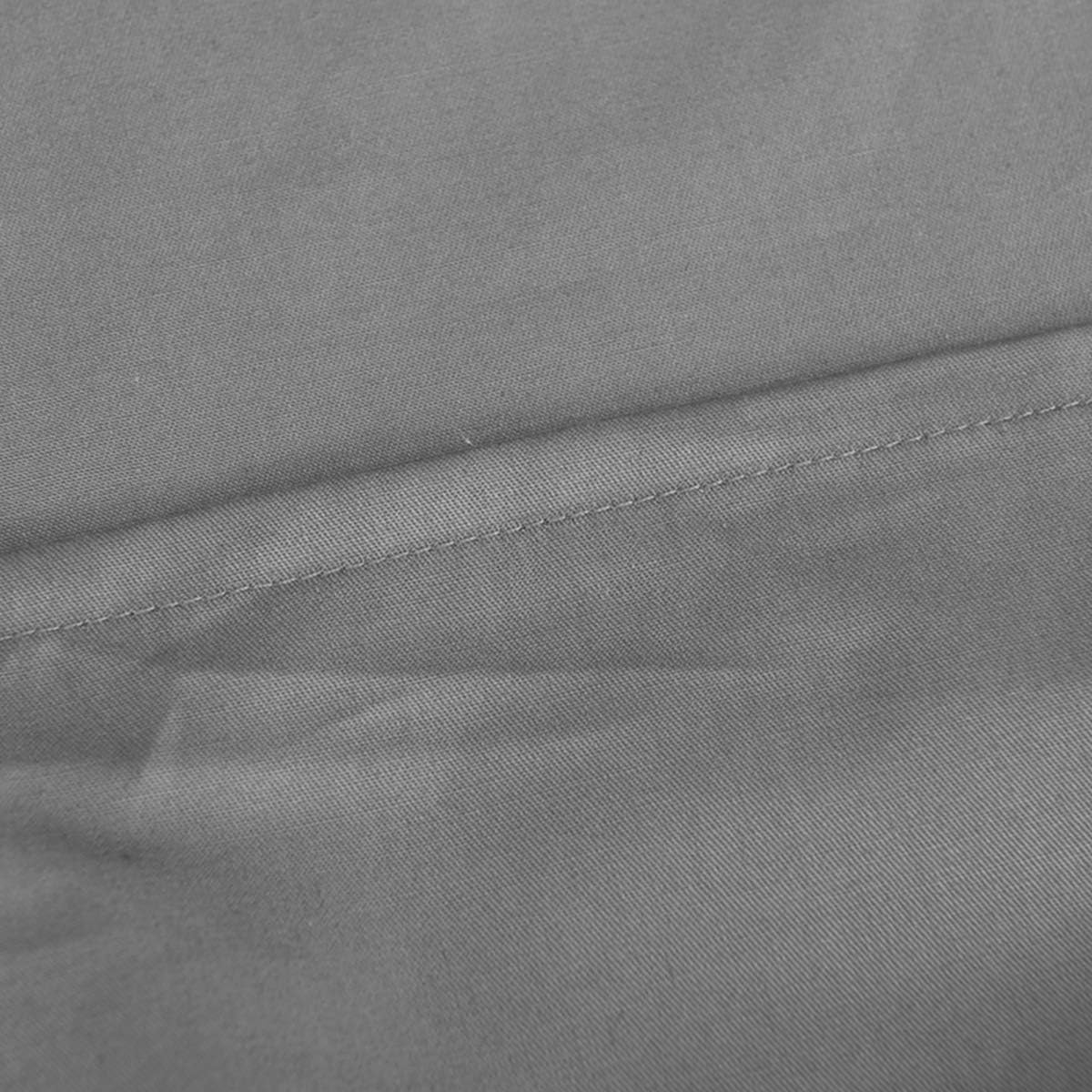 NHNHN Fitted Sheet | Deep Pockets, Soft Microfiber, Easy Care | Queen Size in Light Grey for Teens & Kids