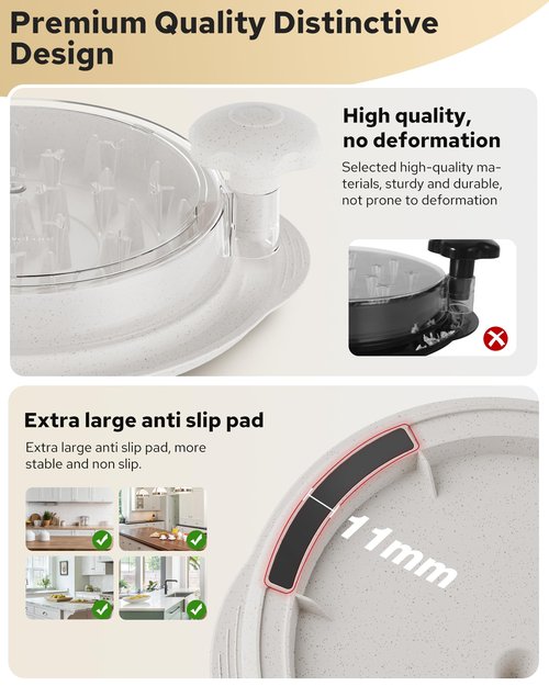 Large Wheat Straw Chicken Shredder: Heavy Duty & Anti-Slip for Chicken/Pork/Beef, Dishwasher Safe & BPA Free, Deep Design for Cooking Enthusiasts
