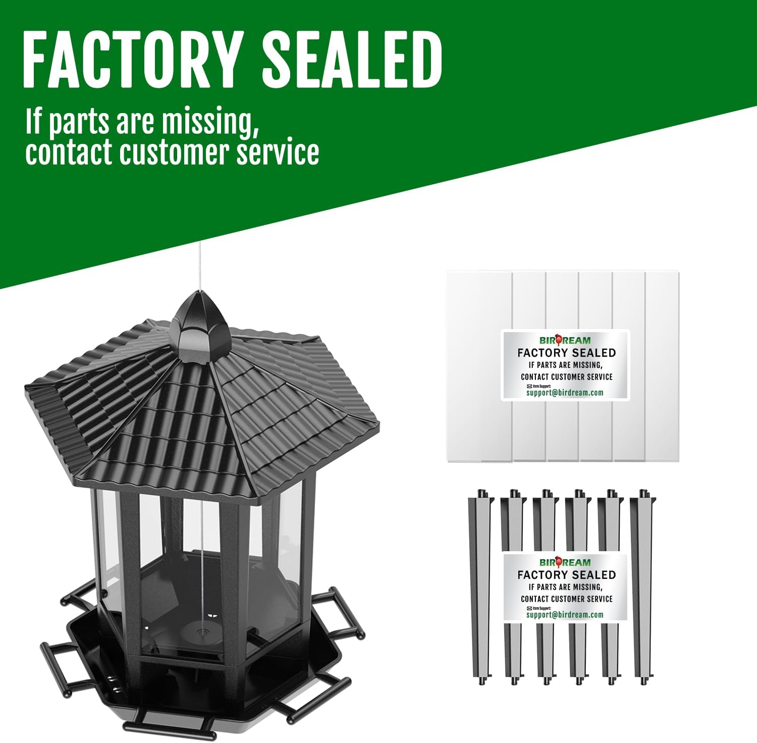 Birdream Bird Feeders - Retro Pagoda Design for Outdoor Hanging | Attract Wild Birds in Style