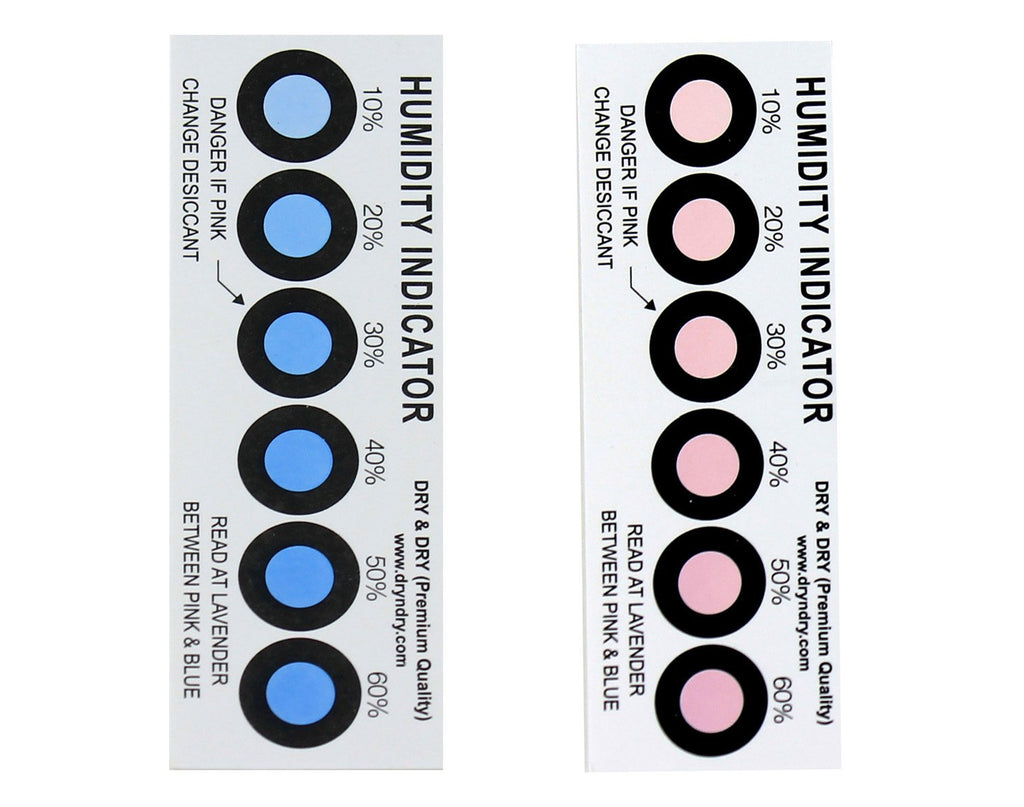 Premium Humidity Indicator Cards 20 Pack(Reusable) - 10-60% 6 Spot(20 Cards)