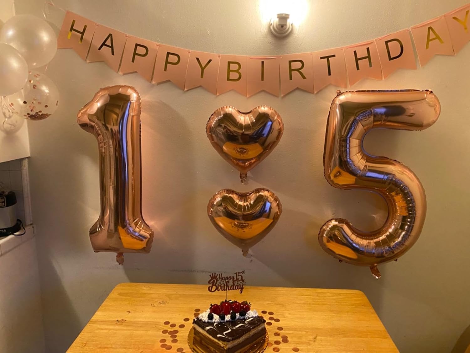 Regine Switzerland 50 Balloon Number - Rose Gold 40-Inch Birthday Decorations for 50th Celebrations | Perfect for Weddings, Anniversaries, and Graduations