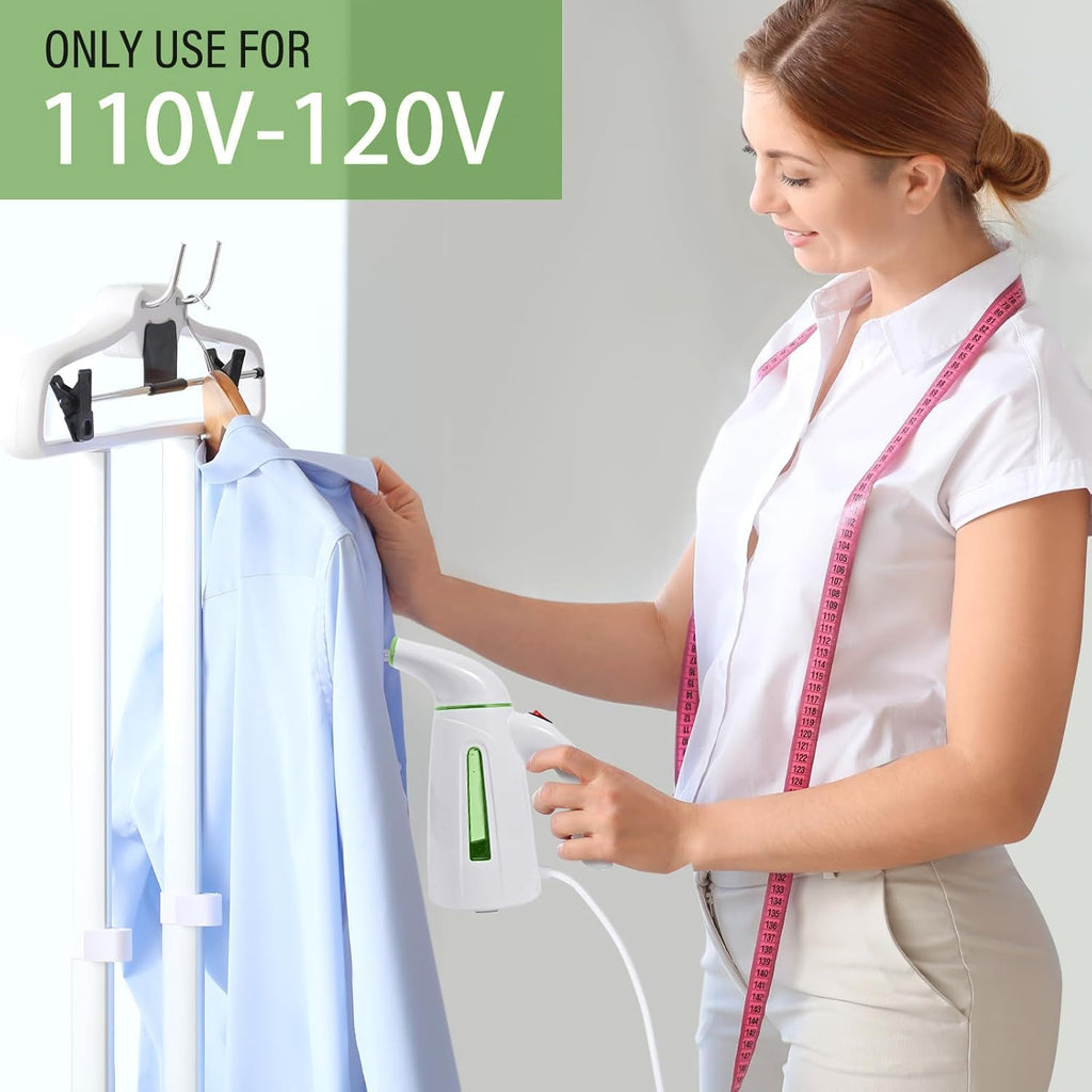 OGHom Portable Handheld Garment Steamer - 240ml Capacity, 700W Fast Heat-Up in Pale Green