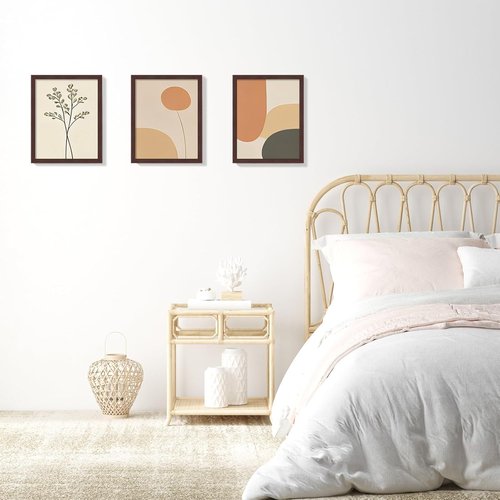 LaVie Home 8x10 Picture Frame - Classic Brown Wall Display Frame with HD Plexiglas | Vertical & Horizontal Use