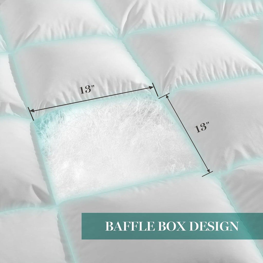 Martha Stewart Queen Size Goose Feather Down Comforter - Hypoallergenic Hotel Collection, 90 x 90 Inch White