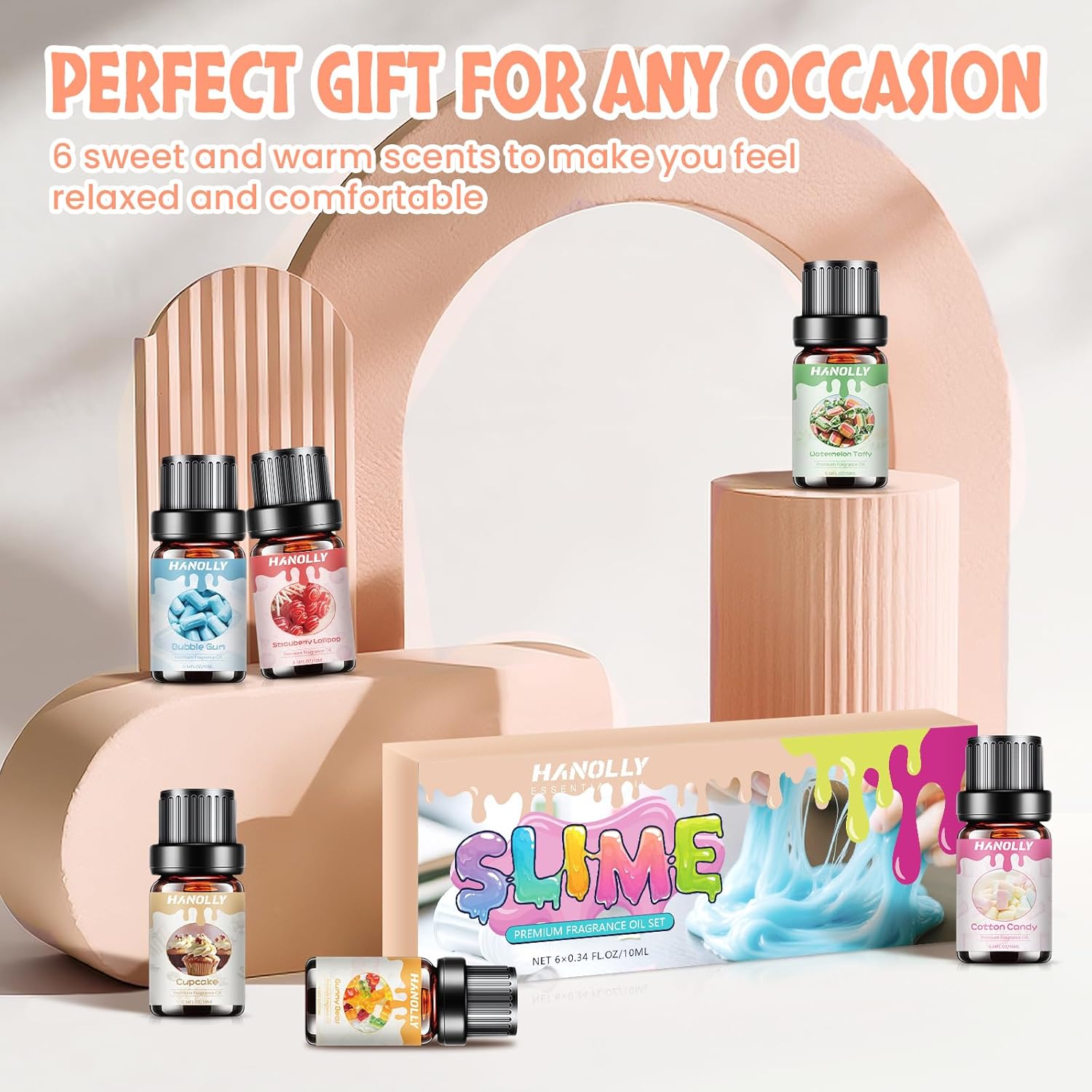 Skiennix Premium Essential Oil Set - Aromatherapy Oils for Diffusers & Candle Making | 6 x 10ml Bottles