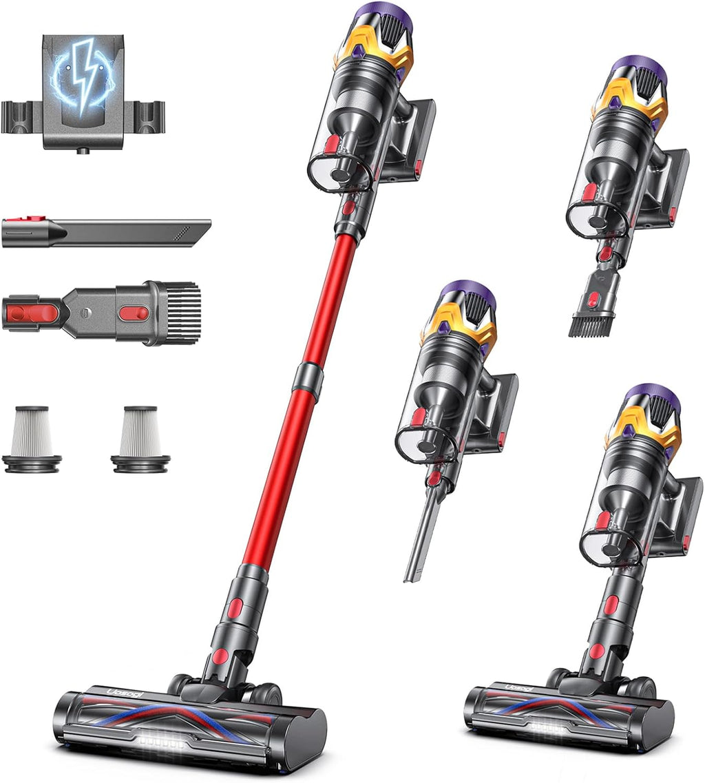 Skiennix Cordless Vacuum Cleaner - 55KPA 650W Power, 70 Mins Runtime, Touch Screen, 1.8L Dust Cup | Ideal for Home, Pet Hair & Carpets
