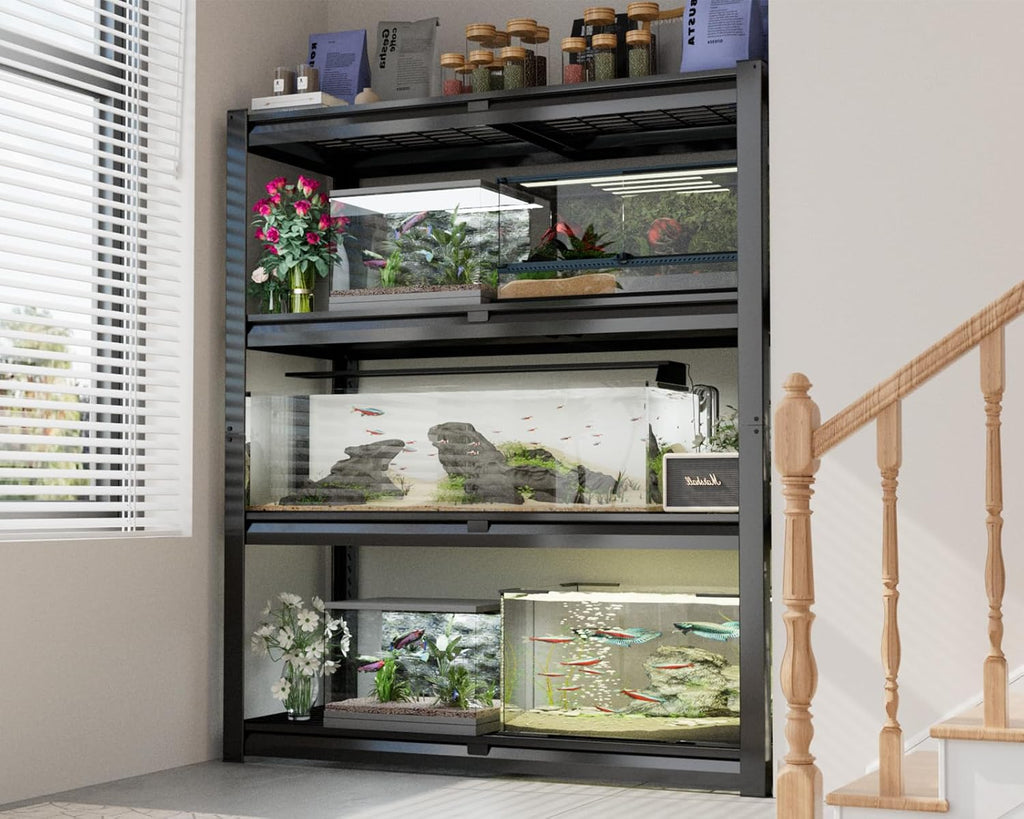 PrimeZone Heavy Duty Garage Shelving - 2200 LBS Capacity | Adjustable 4-Tier Metal Rack 40" W X 20" D X 60" H