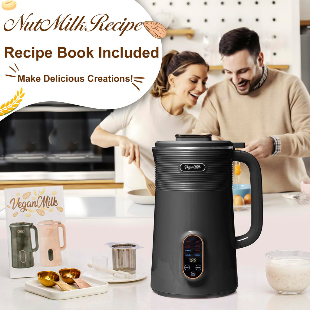 Nut Milk Maker Machine, Almond Milk Maker Machine, Soy Milk Maker Machine, Oat Milk Maker Machine - 8 in 1 Plant Based Milk Maker Machine Works as: Nut Milk Machine, Soymilk Maker & Soup Maker Machine