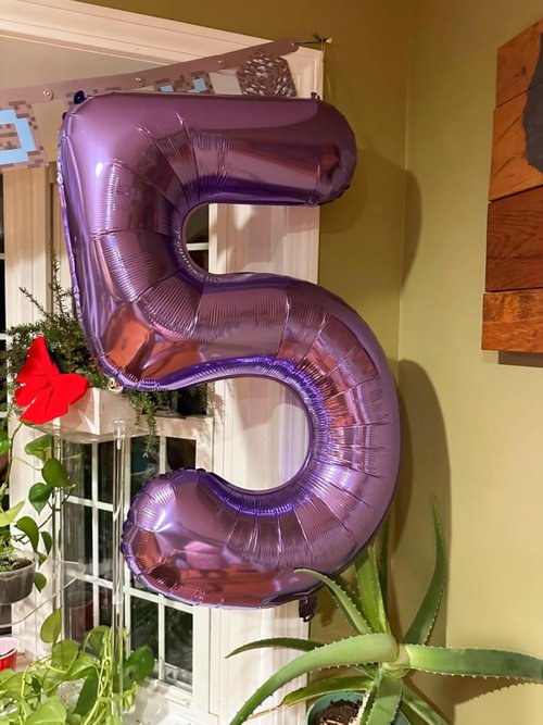 40 Inch Purple Number 9 Balloon - Perfect for Birthday Parties, Weddings & Graduations