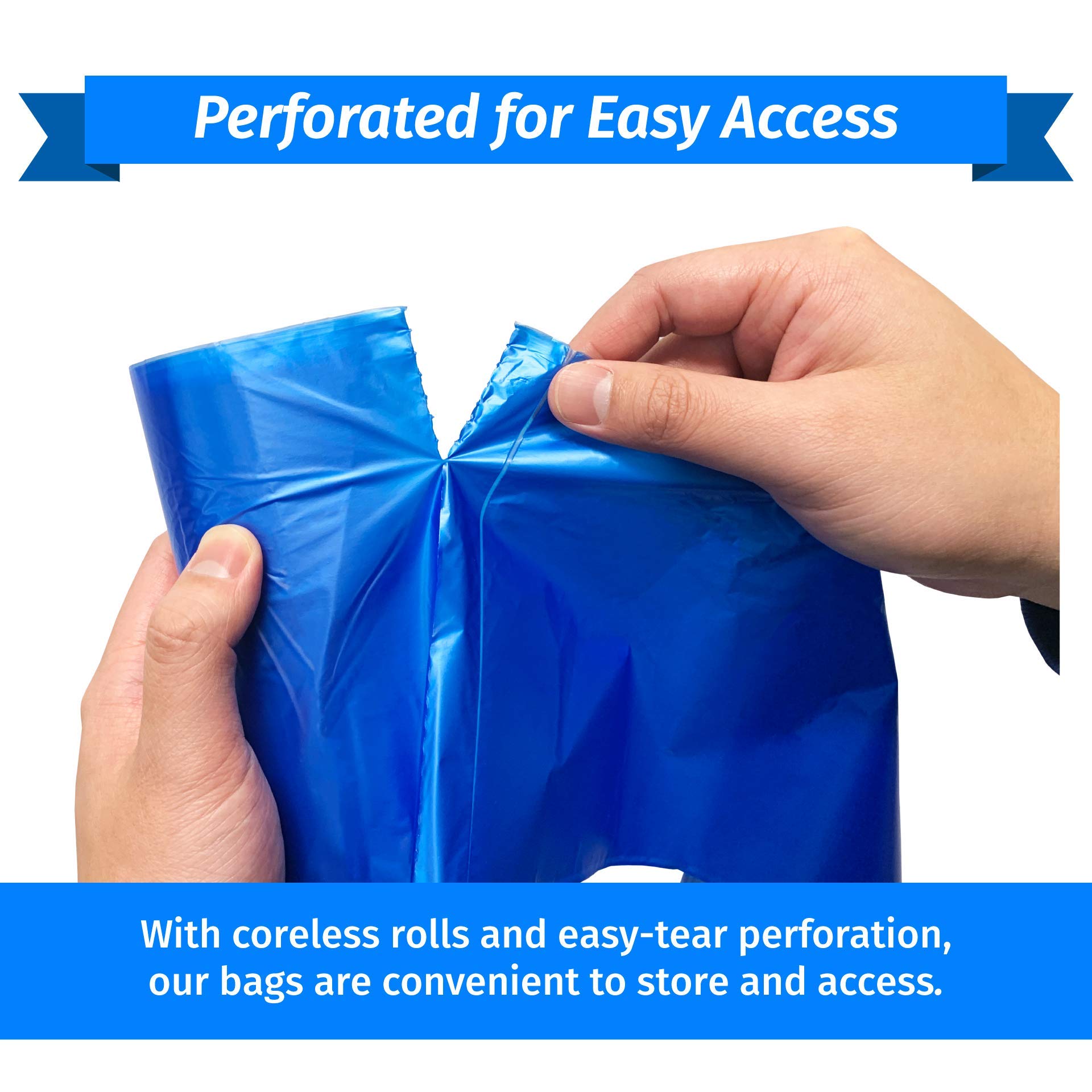 Reli. SuperValue 33 Gallon Recycling Bags (120 Count) Made in the USA - Blue Trash Bags, 30-33 Gallon | Recycling, Garbage | 33Gal with 30Gal - 35Gal Capacity