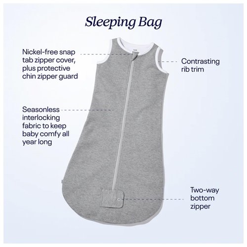 Nanit Sleep Wear Sleeping Bag - Medium, Tropical Blue