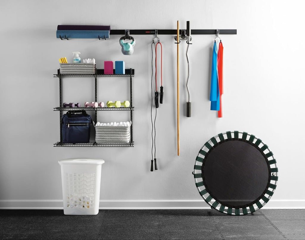 Rubbermaid Fasttrack Rail Storage - 3-Shelf Kit for Home & Garage Organization | 36"x12", 350 lbs Capacity