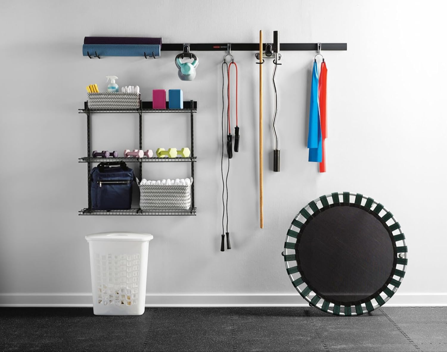 Rubbermaid Fasttrack Rail Storage - 3-Shelf Kit for Home & Garage Organization | 36"x12", 350 lbs Capacity