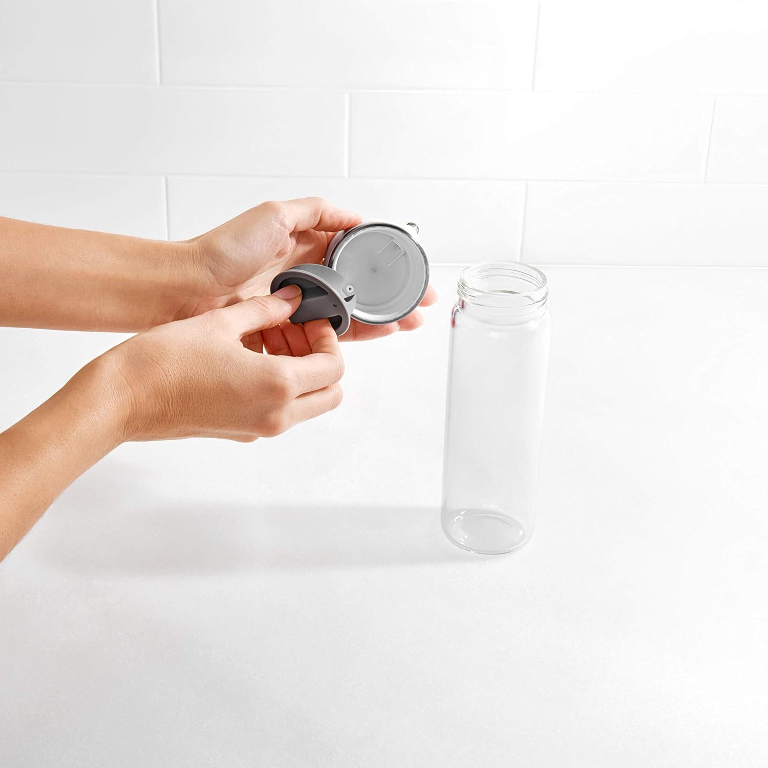 OXO Good Grips 12 oz Glass Oil Dispenser - Precision Pour Design for Easy Use