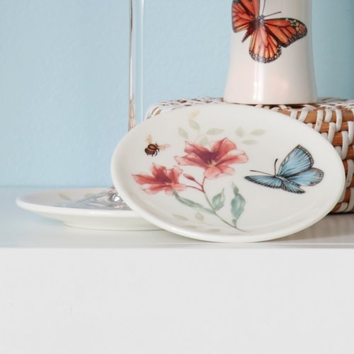 Lenox Butterfly Meadow 2-Piece Coaster Set, 0.35 LB, Multi